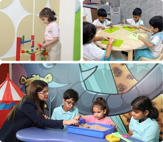  Students engaged in hands-on learning at Cresmonde World School